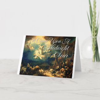 Det kom vid en midnatt klar Julkort   Helgkort
