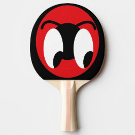 Det komiska teckenet synar roliga skratt pingisracket