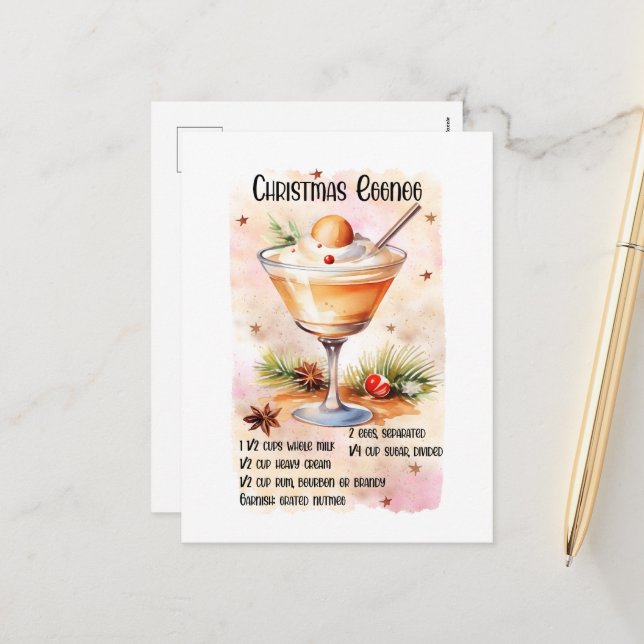 Det kommande juleggongreceptet helg vykort (Fram/Back In Situ)