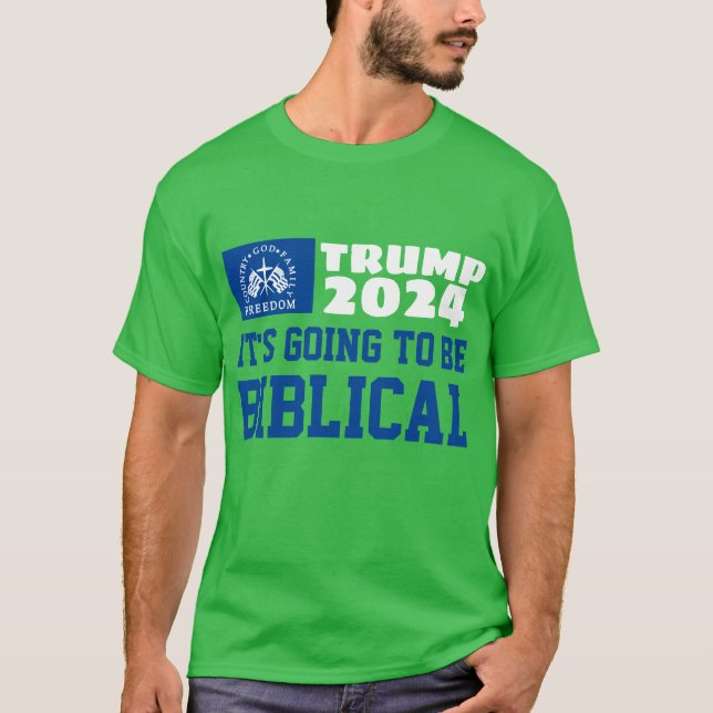 Det kommer att bli en biblisk MAGA-trump 2024 T Shirt (Framsida)