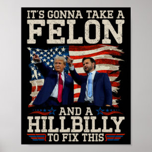 Det kommer att ta en hillbilly och en brottsling a poster