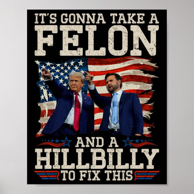 Det kommer att ta en hillbilly och en brottsling a poster (Framsidan)