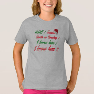 Det kommer en rolig juldesign T-Shirt