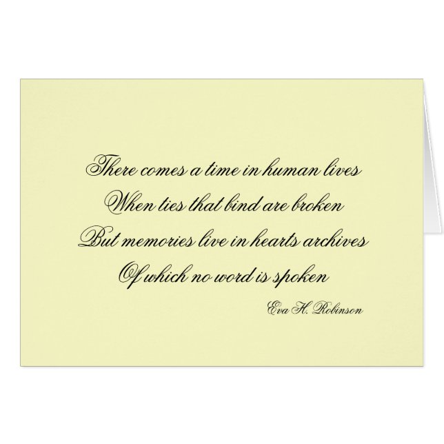 Det kommer en tid… hälsningskort (Framsidan Horizontal)