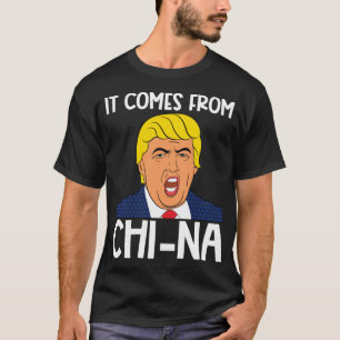Det kommer från Chinans roliga trumfkort humor tal T Shirt