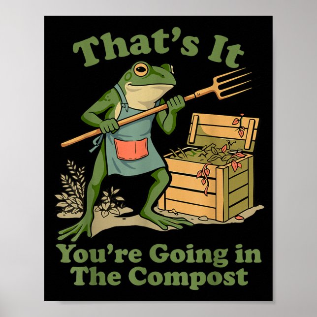 Det kommer i komposten grodträdgårdsmamma poster (Framsidan)