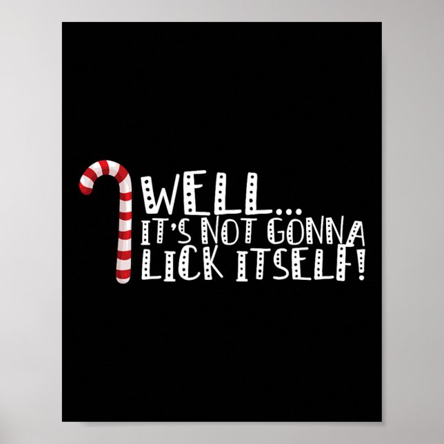 Det kommer inte att Slicka sig själv - jultomten Poster (Framsidan)