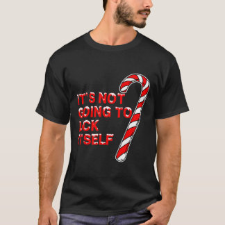 Det kommer inte slicka det roliga mäns jul säga t shirt