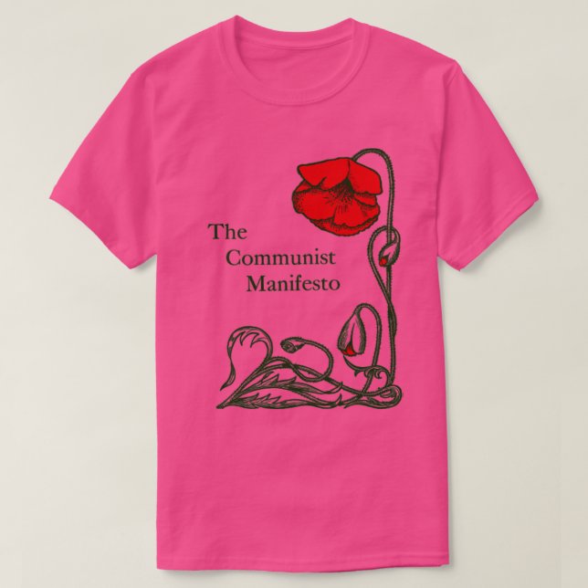 Det kommunistiska manifestet av Karl Marx och Frie T Shirt (Design framsida)