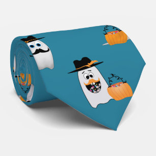 Det konstiga Halloween-spöket med Coola mustache s Slips