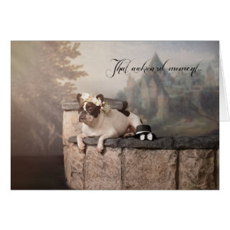 Det konstiga ögonblick hälsningskort