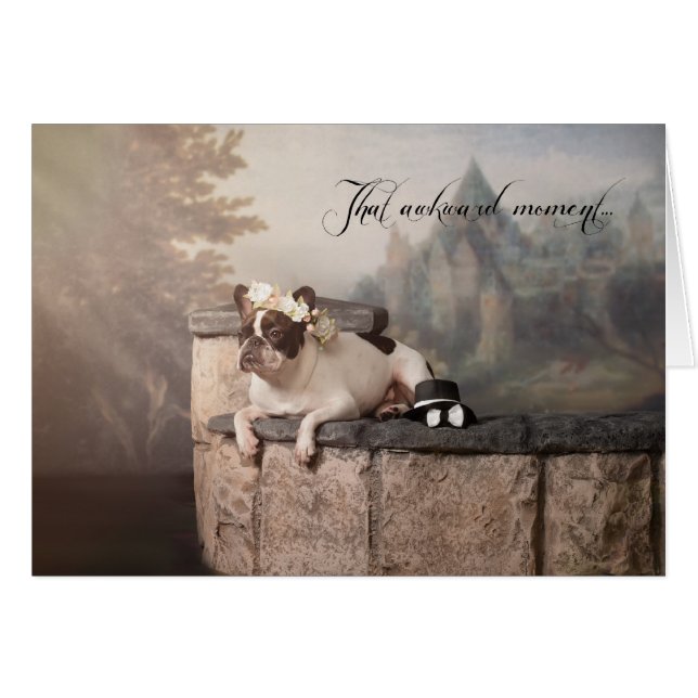 Det konstiga ögonblick hälsningskort (Framsidan Horizontal)