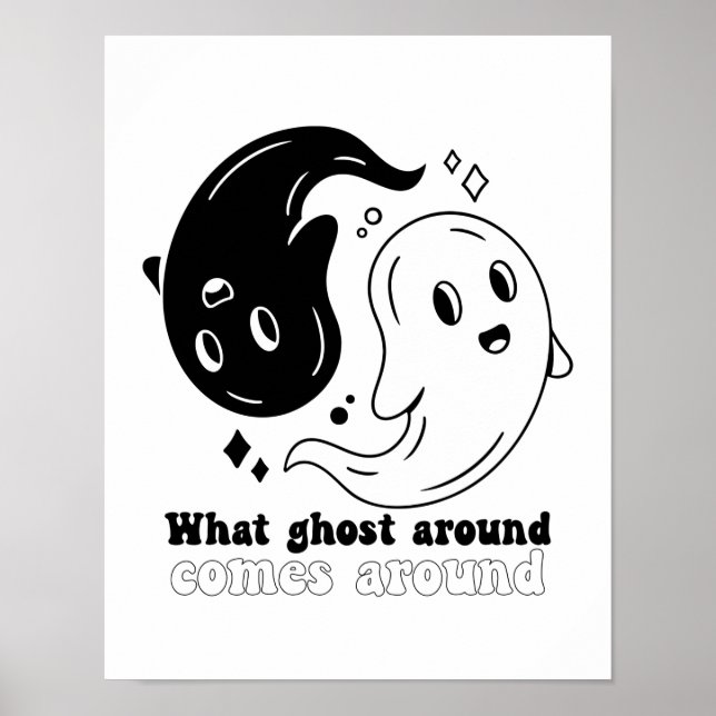 Det konstiny Halloween Boo som omvärlden kommer ru Poster (Framsidan)