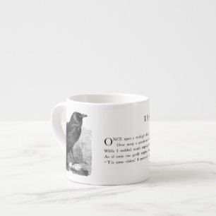 Det korpsvart av Edgar Allen Poe Espressomugg