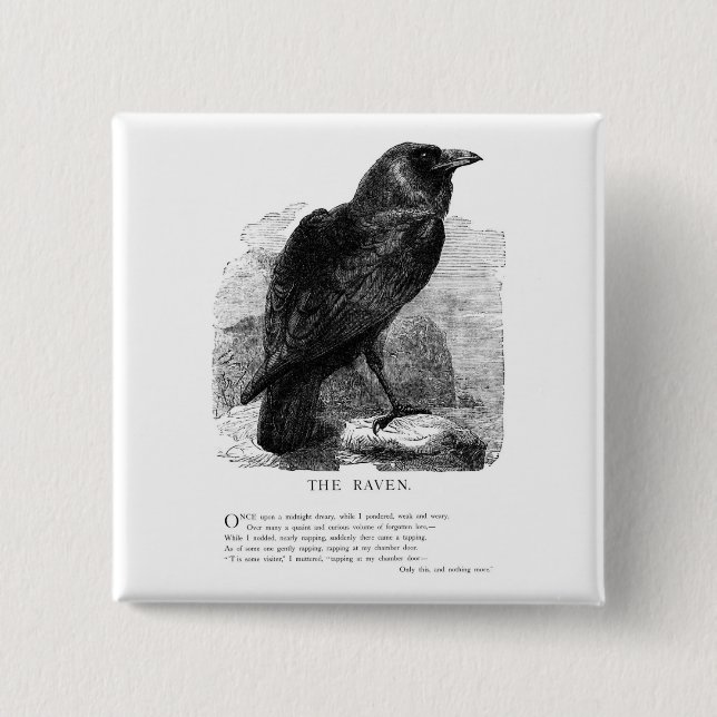 Det korpsvart av Edgar Allen Poe Knapp (Framsida)