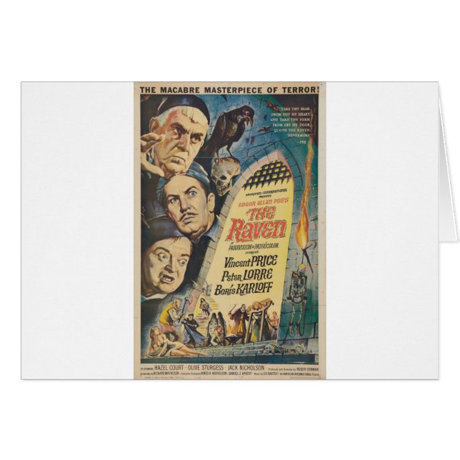 DET KORPSVART av Philip J. Riley Hälsningskort (Framsidan Horizontal)