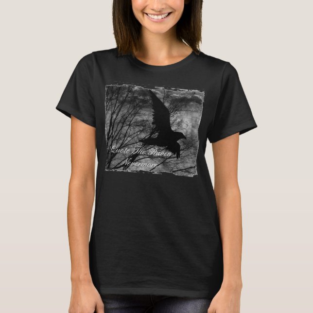 Det korpsvart nevermore tee (Framsida)