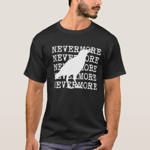 Det korpsvart vid den Edgar Allan Poe T-tröja Tee
