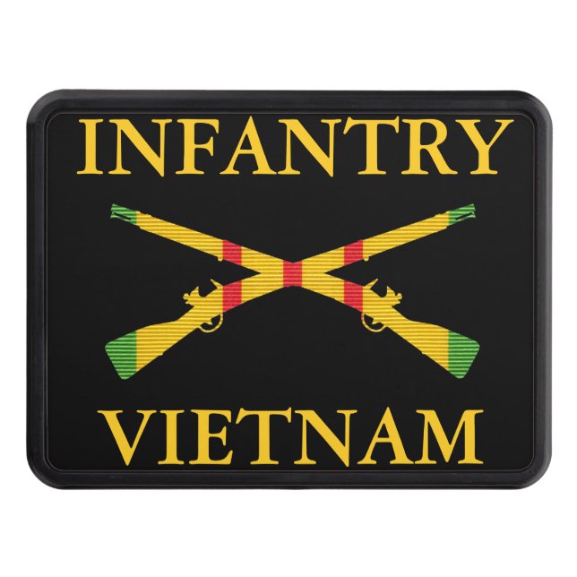 Det korsade Vietnam infanterit plundrar haken Skydd För Dragkrok (Framsidan)