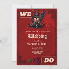 Det krackade hjärtat: en gotisk pos. inbjudningar