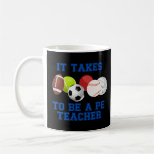 Det krävs att Bollar är en idrottslärare Kaffemugg