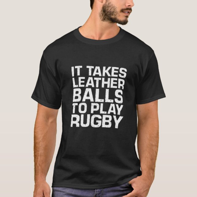 Det krävs att Bollar spelar Rugby T Shirt (Framsida)