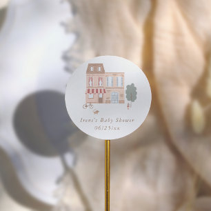 Det Krävs En By Boho Baby Shower Tack Runt Klistermärke