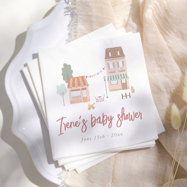 Det Krävs En By Hantlad Babykalas Pappersservett (Skapare uppladdad)