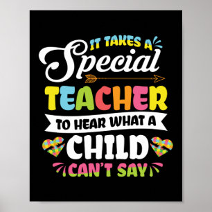 Det krävs en Speciell Speciell lärarutbildning Poster
