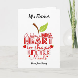 Det krävs ett stort hjärta för att forma äpple frå kort