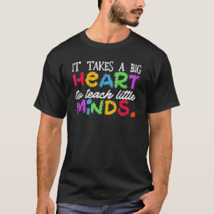 Det krävs ett stort hjärta för att lära sig små mi t shirt