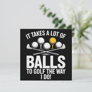 Det Krävs Många Bollar För Att Golf Är Rolig Golf Inbjudningar