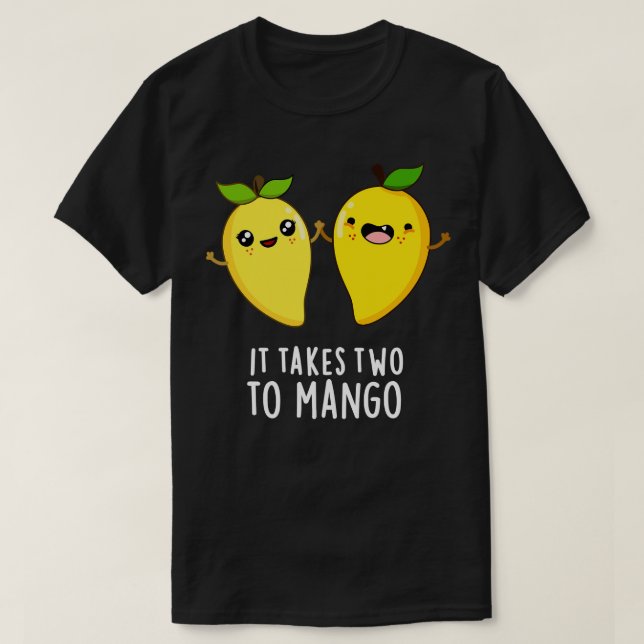 Det krävs två för att hantera cute Dancing Fruit P T Shirt (Design framsida)