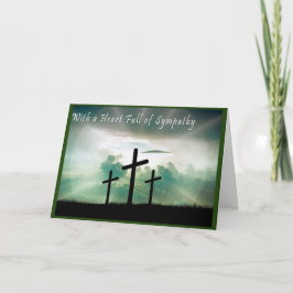 Det kristna Scripturesympatikortet korsar Golgotha Kort