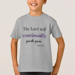 Det kristna temat Herren kommer att vägleda dig T Shirt