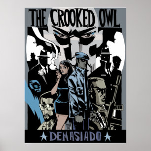 Det krokiga ugglatrycket/affischen poster
