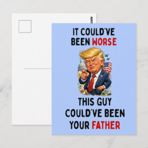 Det Kunnat Vara Värre Humoristisk Trump Vykort