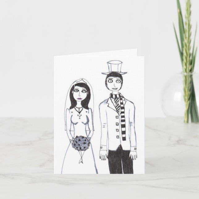 Det kusliga bröllopet OSA Inbjudan (Framsida)