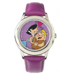Det kyssande gräl för Flintstones   Betty Armbandsur