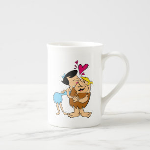 Det kyssande gräl för Flintstones   Betty Benporslin Mugg