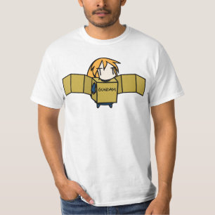 Det långhåriga teckenet boxas Gundam Tee Shirt