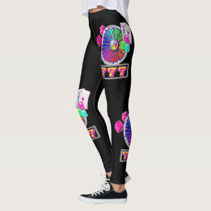 Det Las Vegas kasinot Cards chiptärning 7 och Leggings