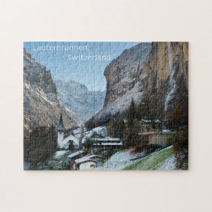 Det Lauterbrunnen pussel med gåvan boxas