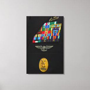 Det ledar- högsta emblem för befalla canvastryck