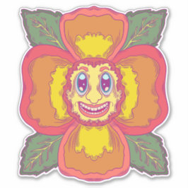 Det Leende Blomman Klistermärken