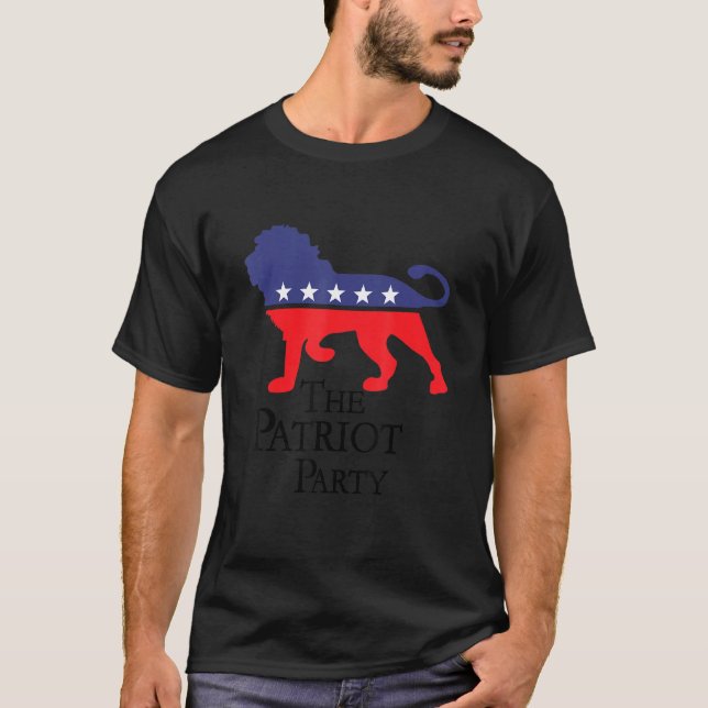 Det Lejona Konservativet Patriot Party i USA T Shirt (Framsida)
