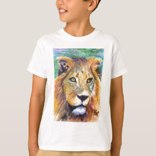 Det lejona porträtt ACEO lurar tshirten Tröja