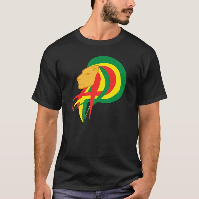 Det lejont av Judah - Haile selassie mig T Shirt (Framsida)