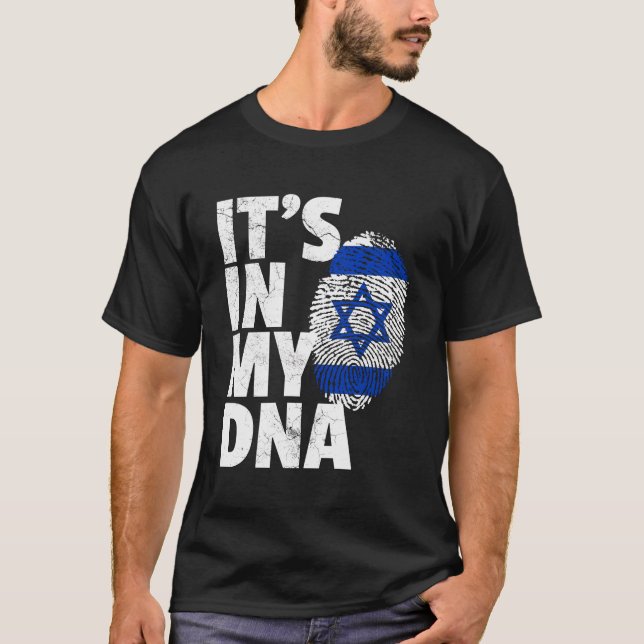 Det ligger i mitt nationella Pride för DnaIsrael-F T Shirt (Framsida)