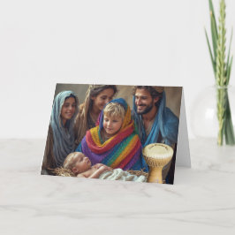 Det lilla Gay Drummer Boy LGBTQIA+-julkortet Kort